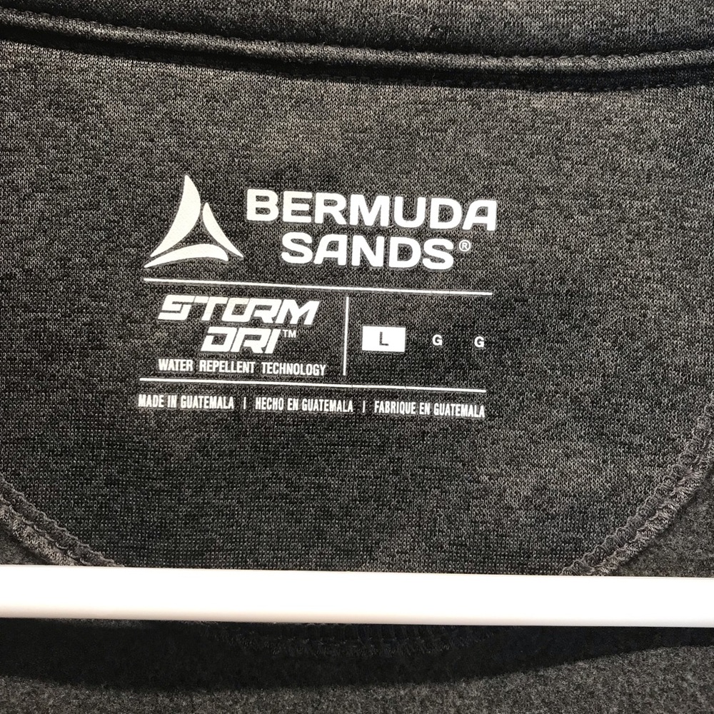 Bermuda Sands Men’s Dark Gray Full Zip Storm Dri Jacket The Reserve Club Size L. - Picture 2 of 8